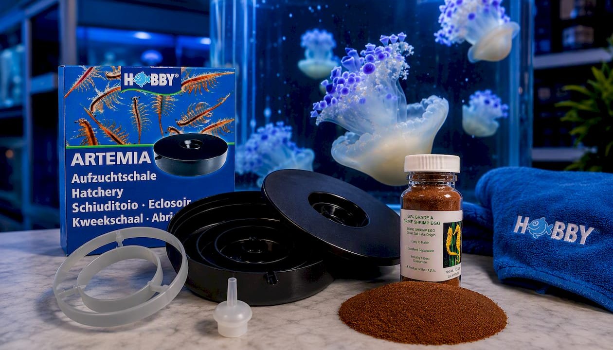 Cómo eclosionar artemia para tus medusas paso a paso 3 Incubador de alimento vivo