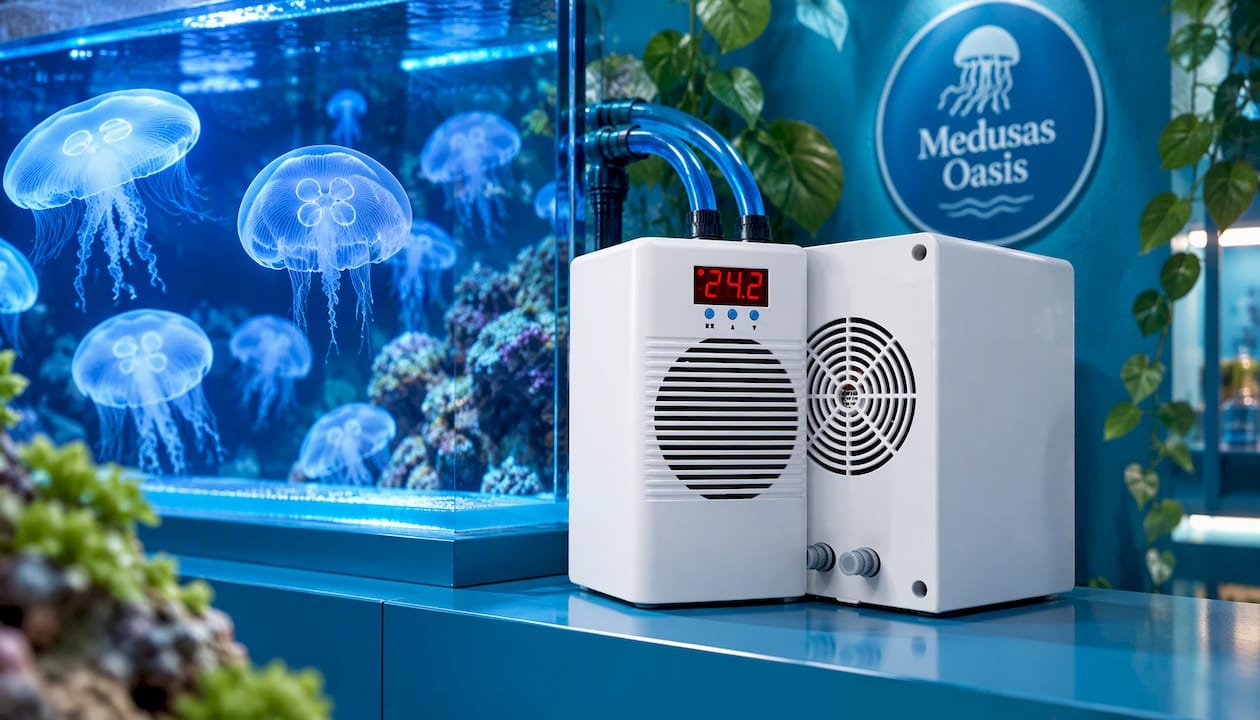 Temperatura del acuario para medusas: rangos y control 3 Enfriador de agua